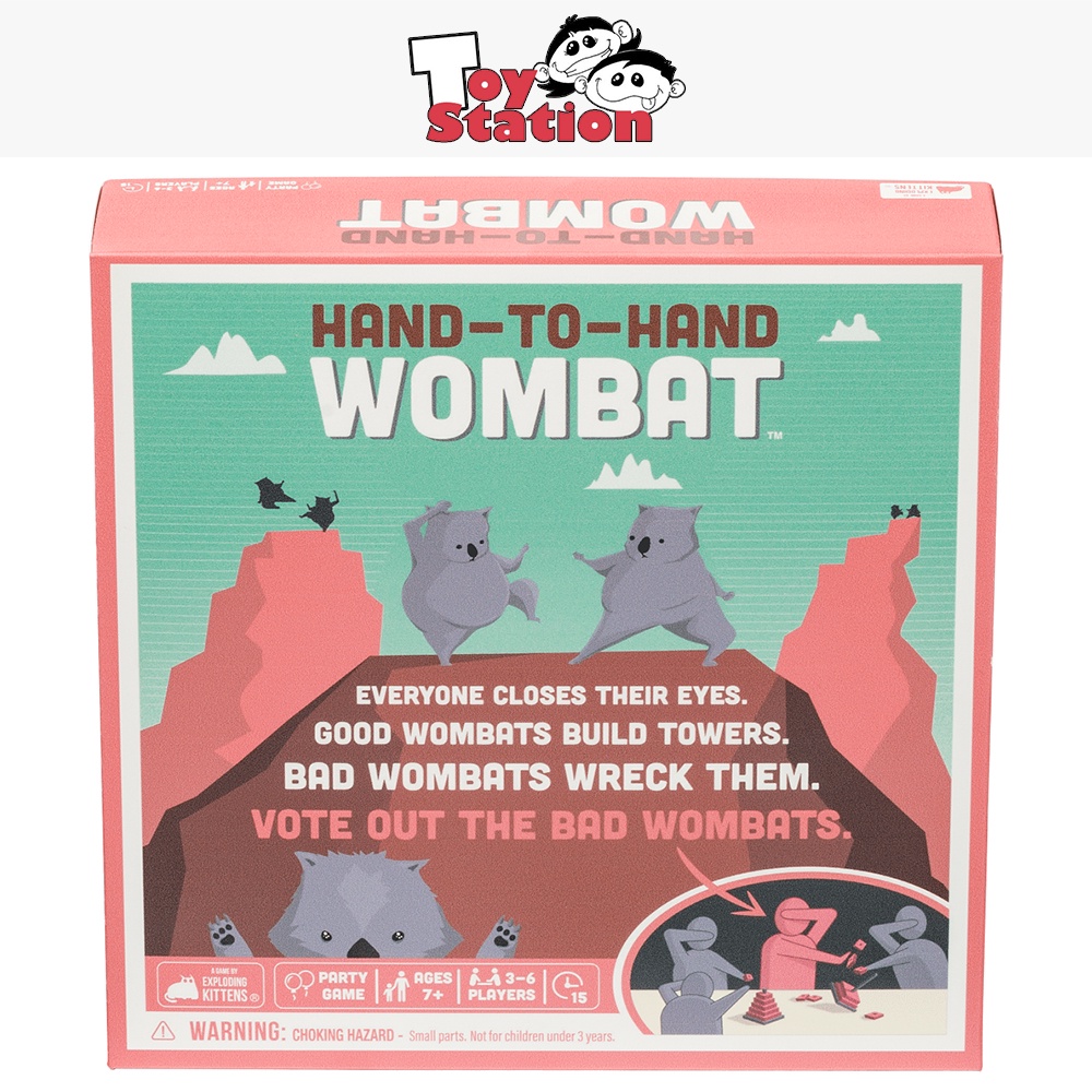 Authentic Hand To Hand Wombat Party Game By Exploding Kittens Shopee