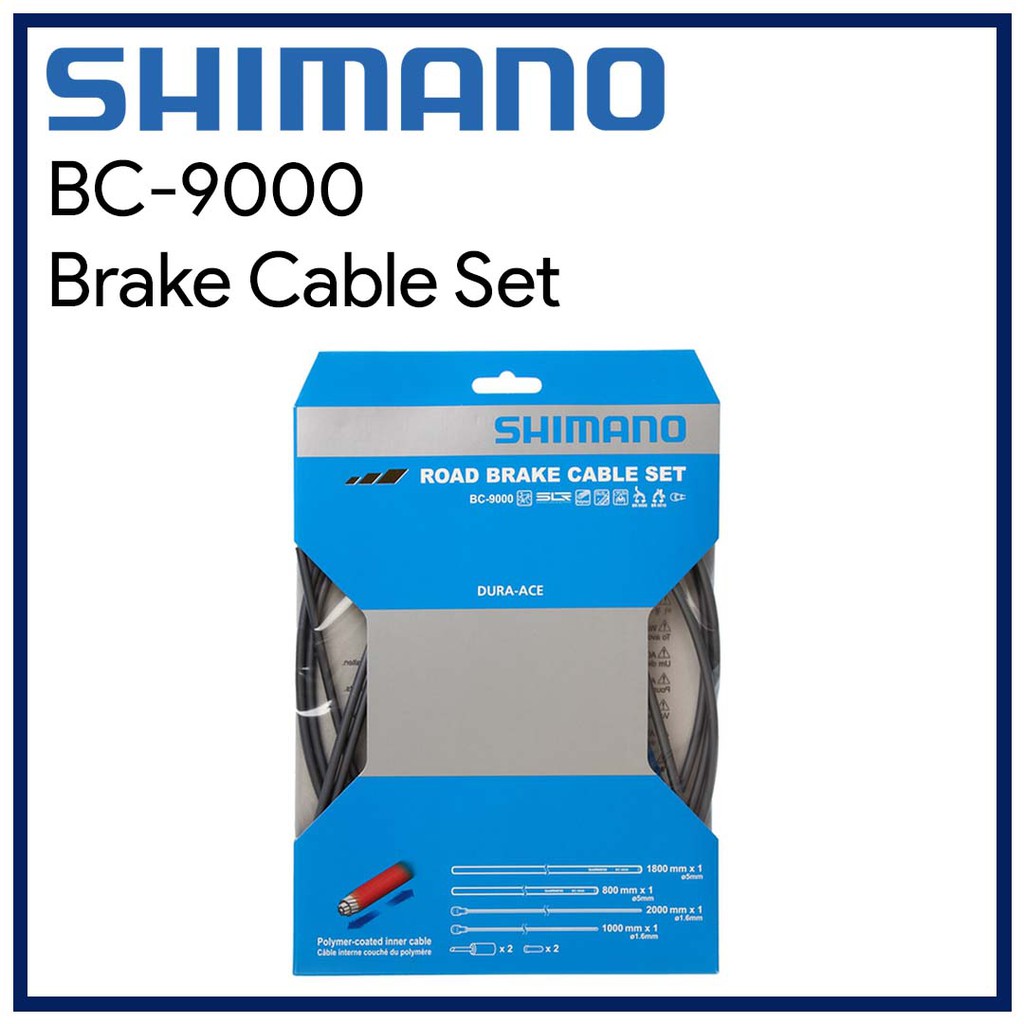 Shimano Dura Ace Bc Road Brake Cable Set Polymer Coated Black For