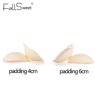 FallSweet 1 2 Pair Thick Sponge Inserts Paddings In Bra Padded For