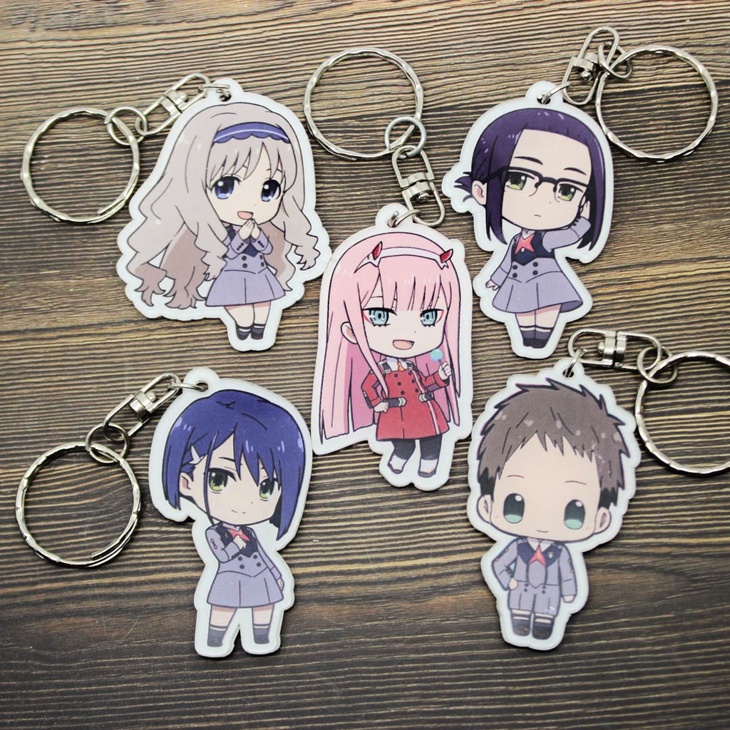 Gantungan Darling In The Franxx Zero Two Keychain Anime Collection