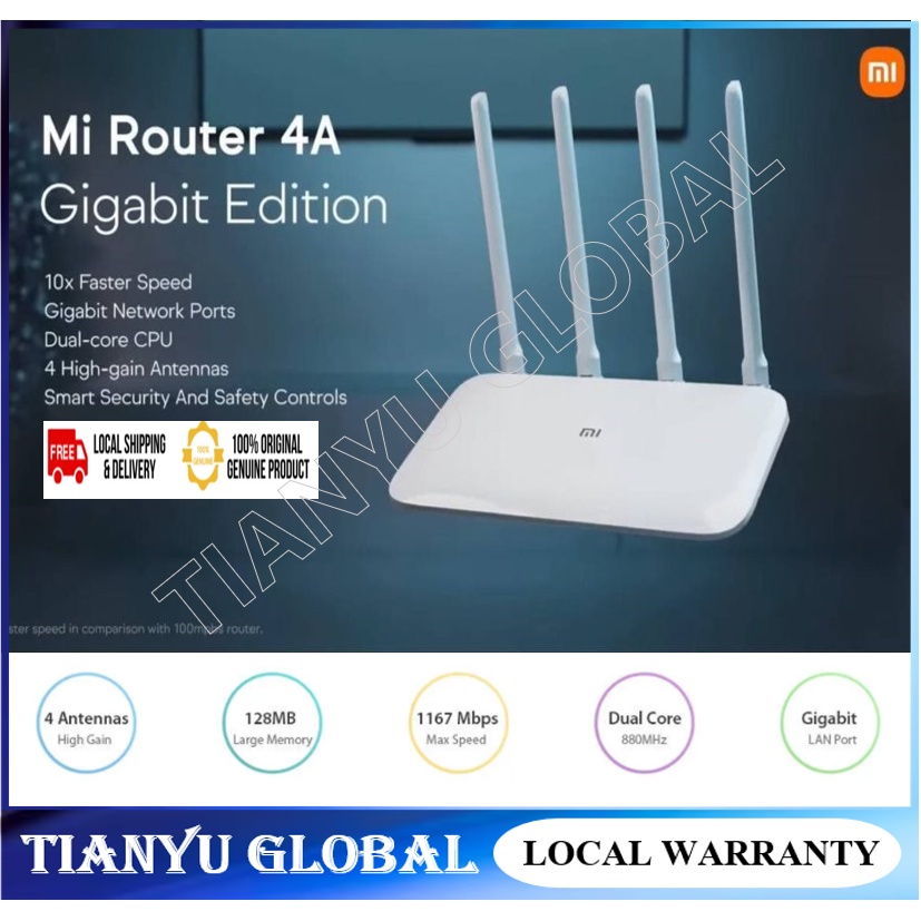 Original Mi Router A Gigabit Edition Offers Fast Wifi Ghz Ghz Wifi