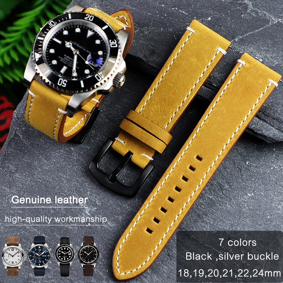 Mm Mm Mm Mm Mm Mm Vintage Leather Watch Strap Quick Release