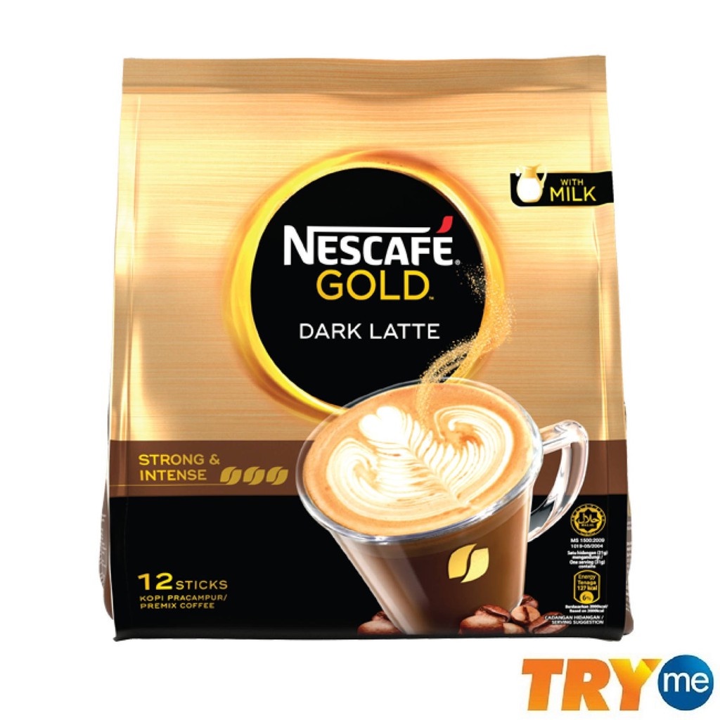 Nescafe Gold Dark Latte 12 X 31g Shopee Singapore