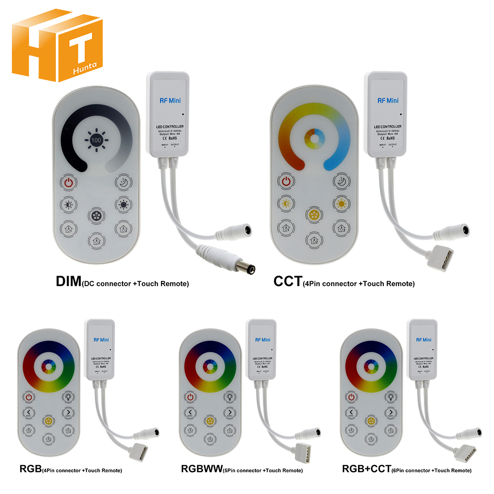 Dc V Mini Rf Led Controller Wireless Touch Remote For Single Color