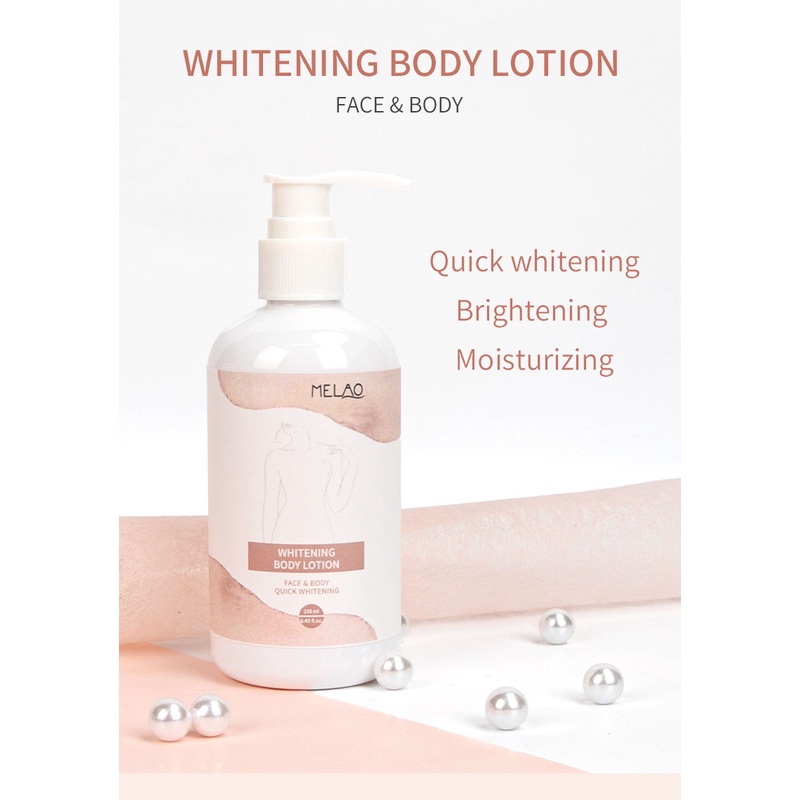 SG Authorised Reseller MELAO Whitening Body Lotion Instant Whitening