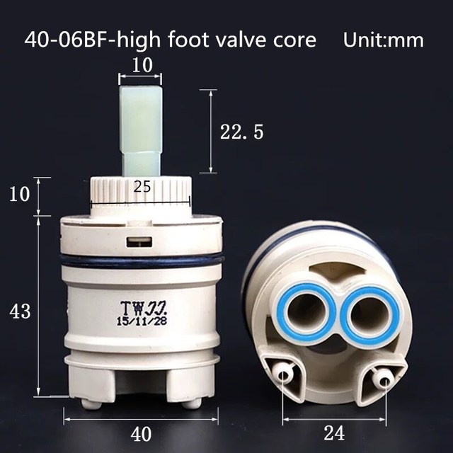 Tap Mixing High Spool Valve Mm Mm Mm Faucet Accessories Ceramic