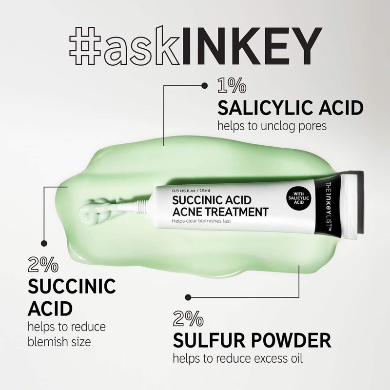 The Inkey List Succinic Acid Acne Blemish Treatment Shopee Singapore