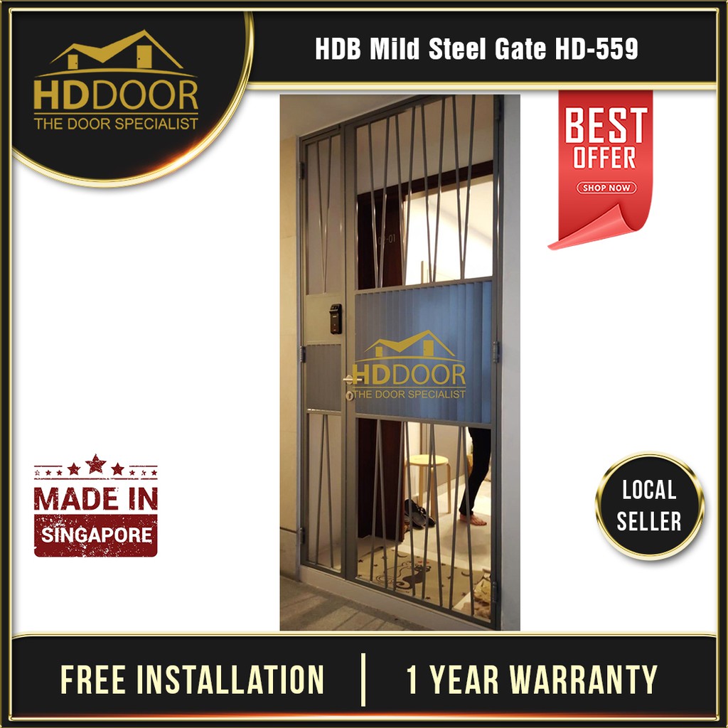 Mild Steel Gate Hd For Hdb Bto Condo And Resale Flats Shopee