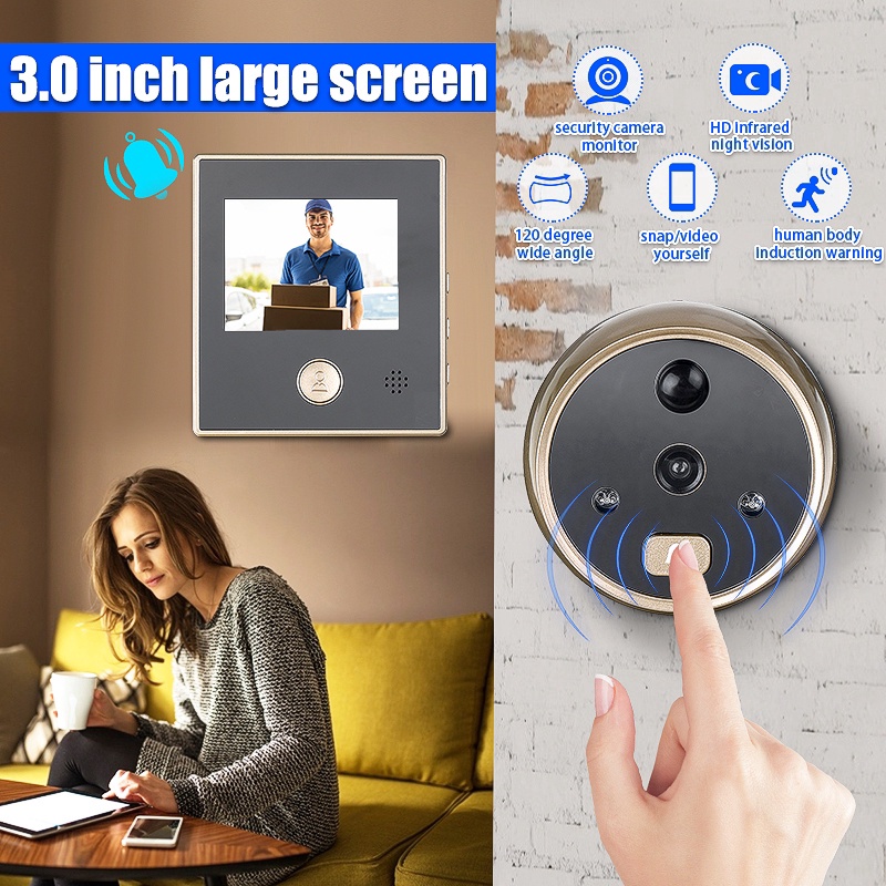 Sy 1 TFT LCD HD Digital Door Camera Eye Doorbell Electric Door Eye Move