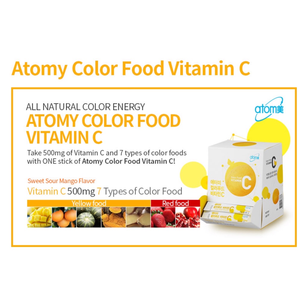 Atomy Color Food Vitamin C C Sticks Shopee Singapore