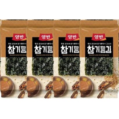 KOREA Dongwon Yangban Sesame Oil Seaweed Snack Laver 5g X 4pcs