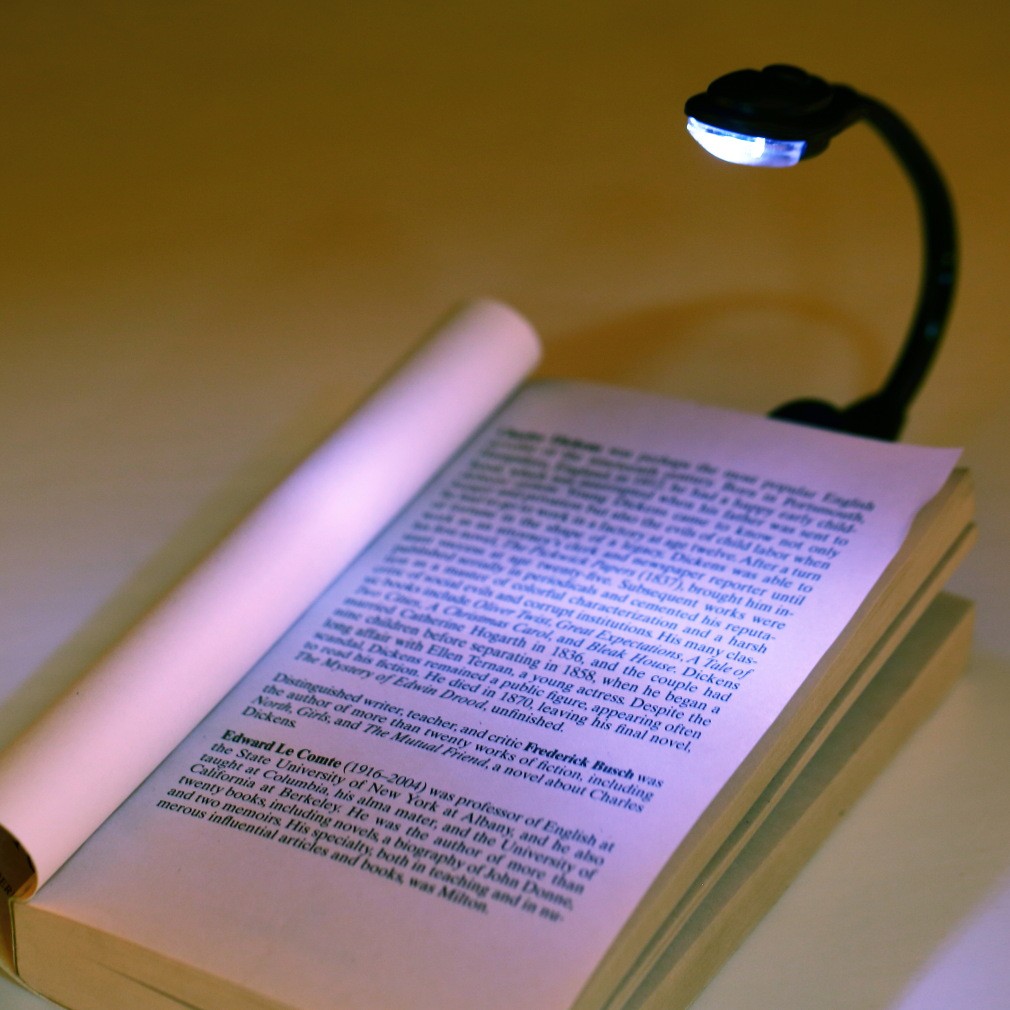 Mini Flexible Clip On Bright Book Light Laptop Led Book Reading Light