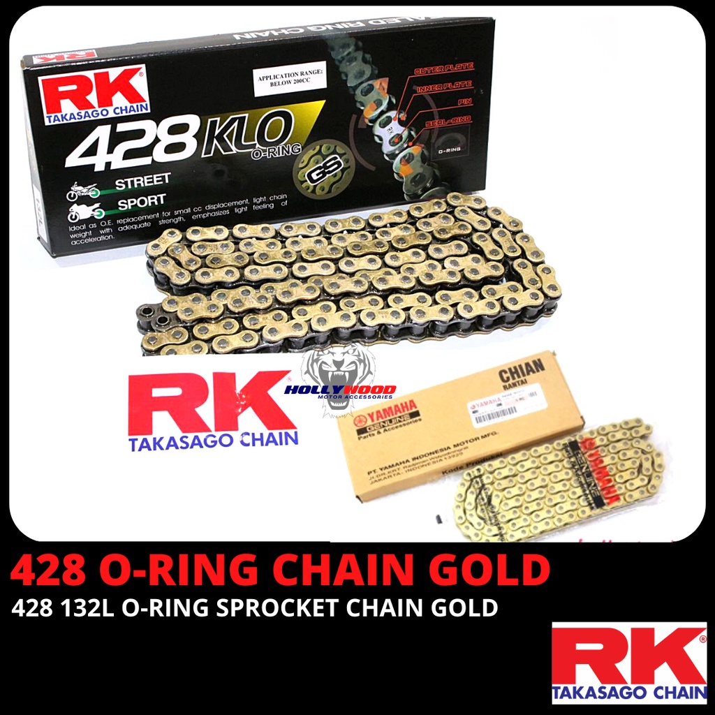 L O Ring Gold Chain Klo Rk Takasago Japan Yamaha L Rantai