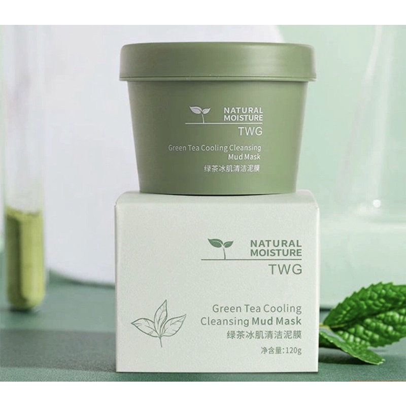 TWG Skin Whitening Face Whitening Volcanic Mud Green Tea Cooling