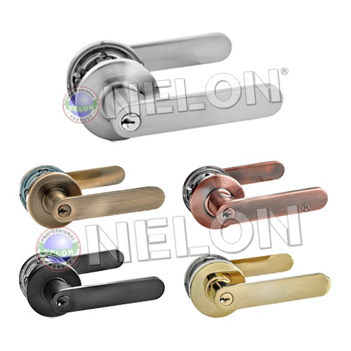 New Nelon White Tubular Lever Door Lock Entrance Bedroom