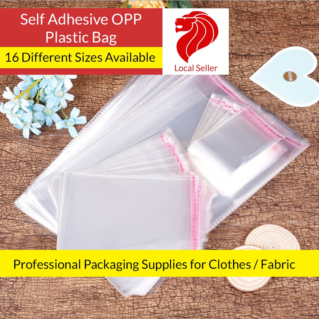 Sg Extra Thick Glossy Thicker Opp Plastic Bag Product Packaging With