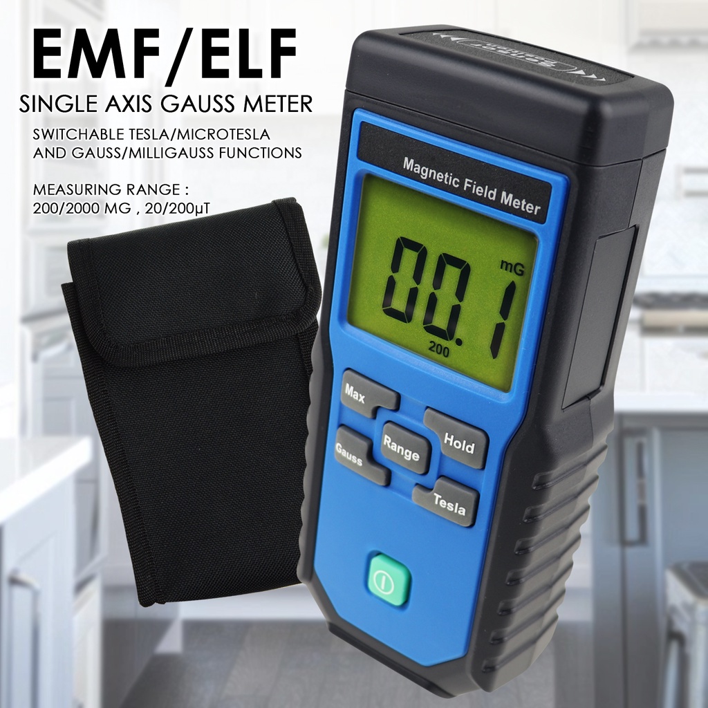 Gauss Emf Elf Meter Detector Electromagnetic Field Mg Shopee Singapore