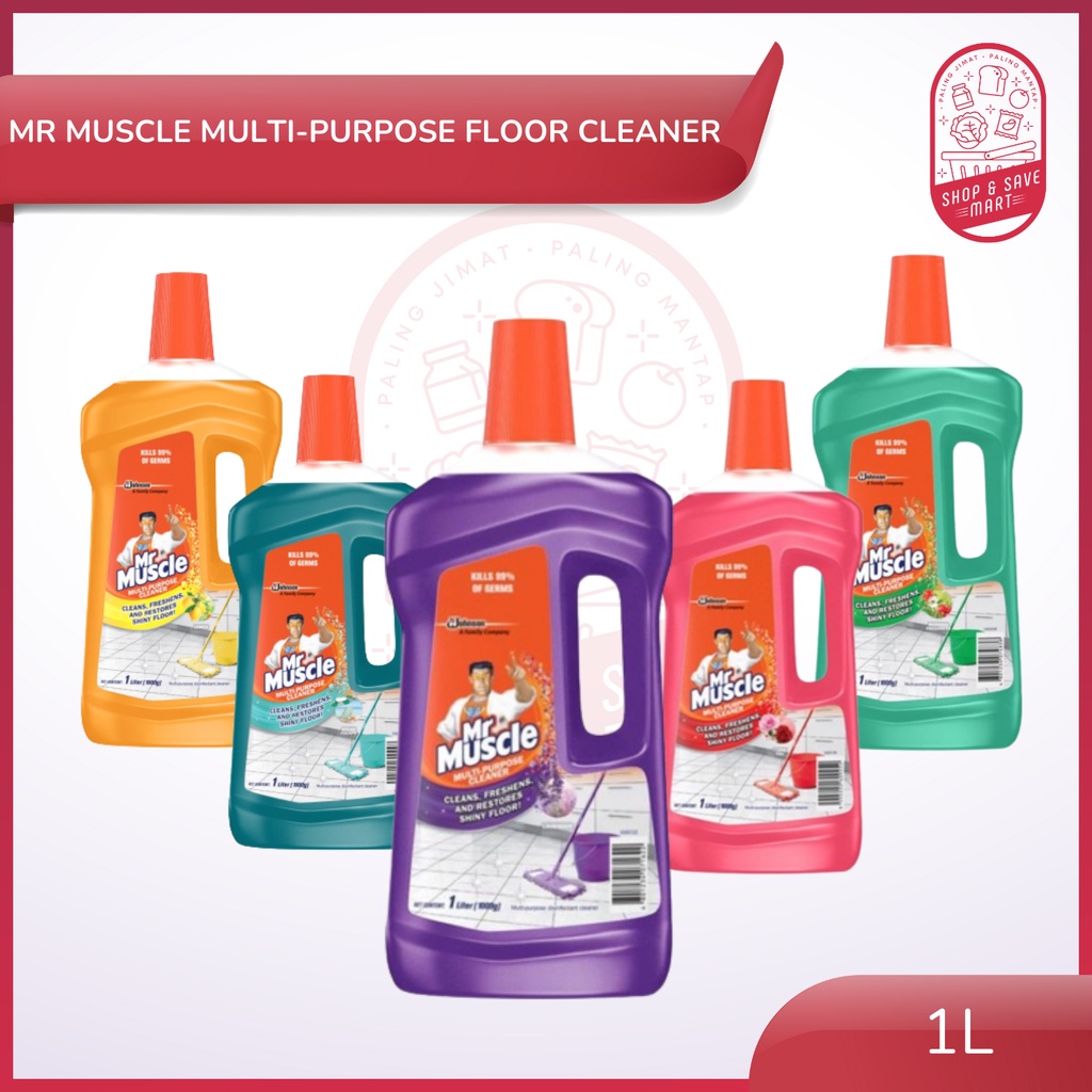 Mr Muscle Multi Purpose Floor Cleaner Liquid Assorted 1L Pencuci