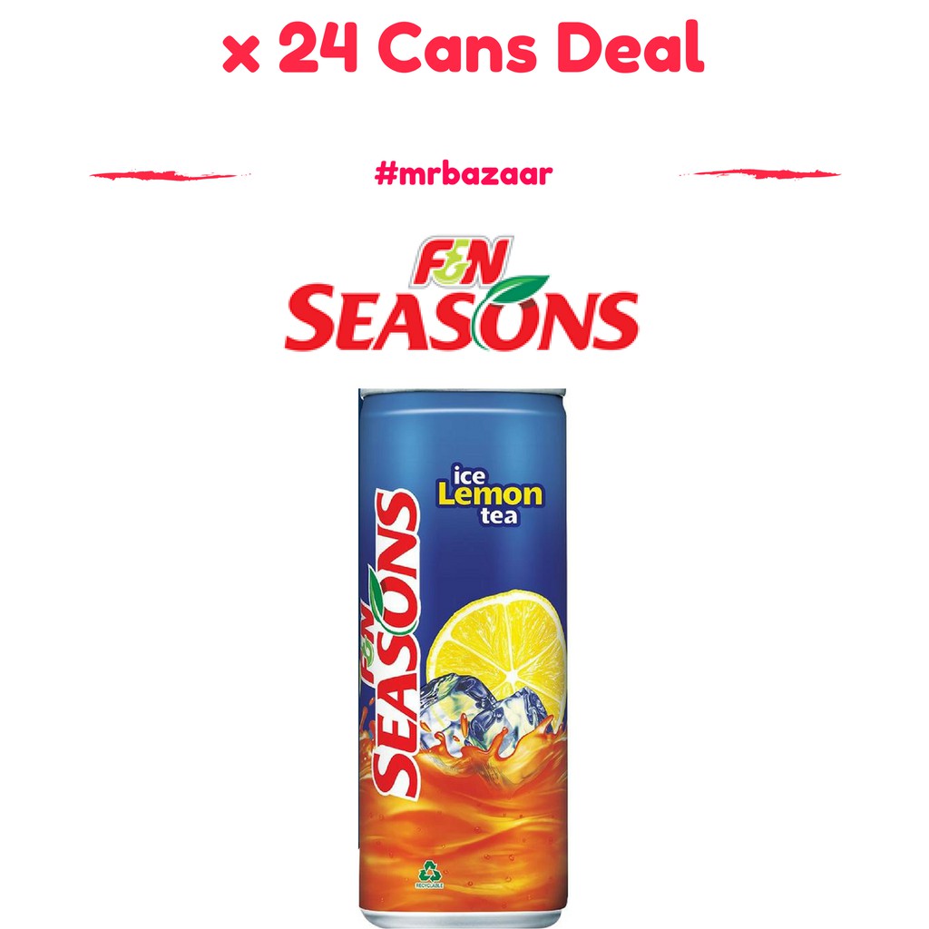 F N Seasons Ice Lemon Tea X 24 Cans Carton Deal 300ml Shopee Singapore