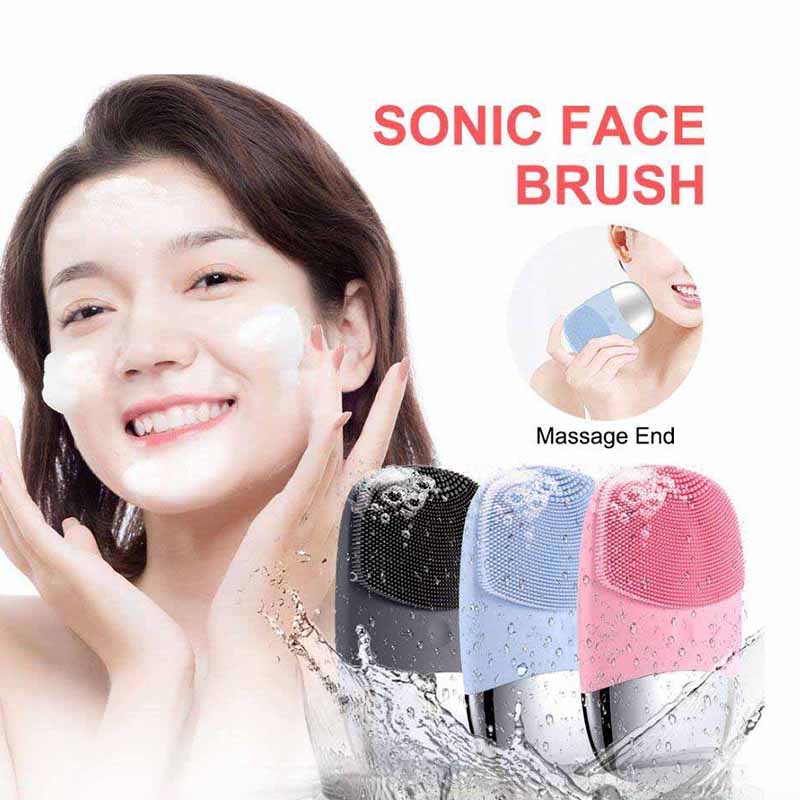 Sonic Face Cleanser Facial Cleansing Brush Silicon Waterproof Massage