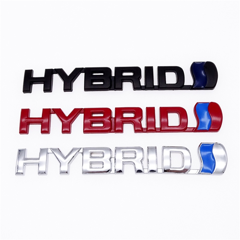 Styles D Hybrid Car Logo Stickers Refitting Metal Emblem Badge Decal