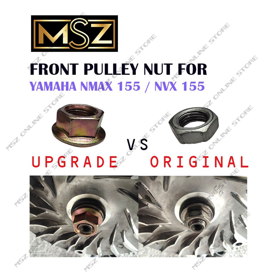 UPGRADE FRONT PULLEY NUT FOR SCOOTER YAMAHA NMAX 155 NVX 155