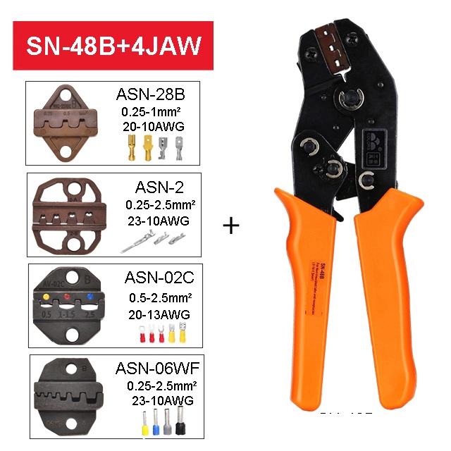 Crimping Tool Kit Pliers Set Sn B Wire Crimping Jaw Terminal Ferrule