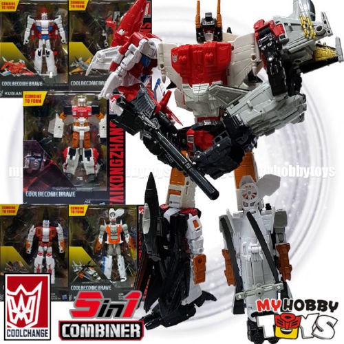 CoolChange Transformable Robot KO Combiner Wars Superion 5 In 1