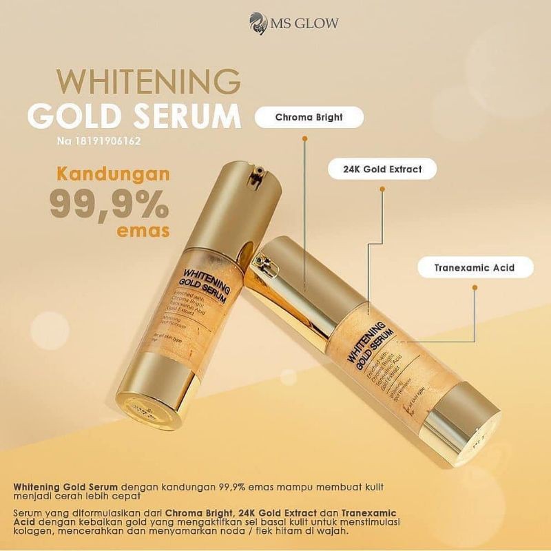 Whitening Gold Serum Ms Glow Gold Original Shopee Singapore