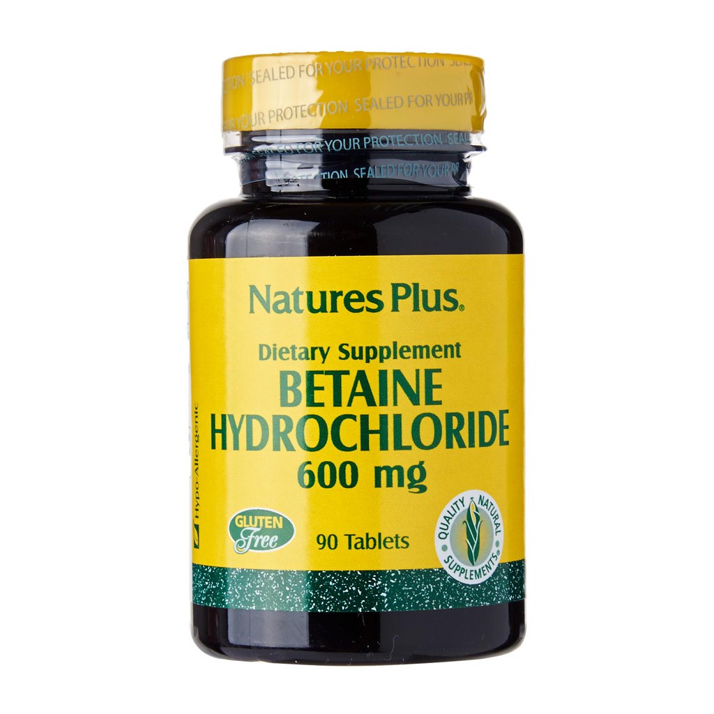 Natures Plus Betaine Hydrochloride Mg Tablets Shopee Singapore