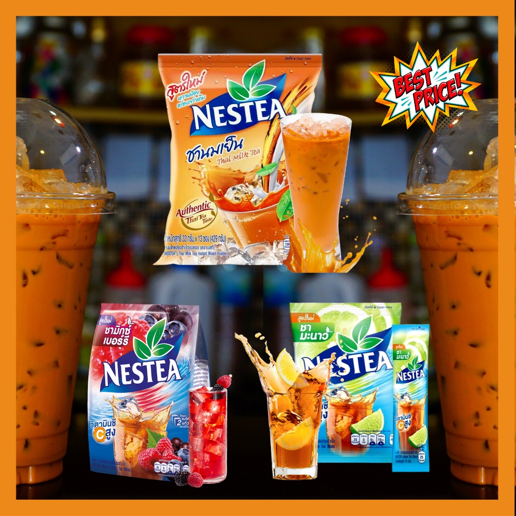 NESTEA THAILAND 3 IN 1 TEA MIX THAI ROYAL MILK TEA REFRESHING THAI