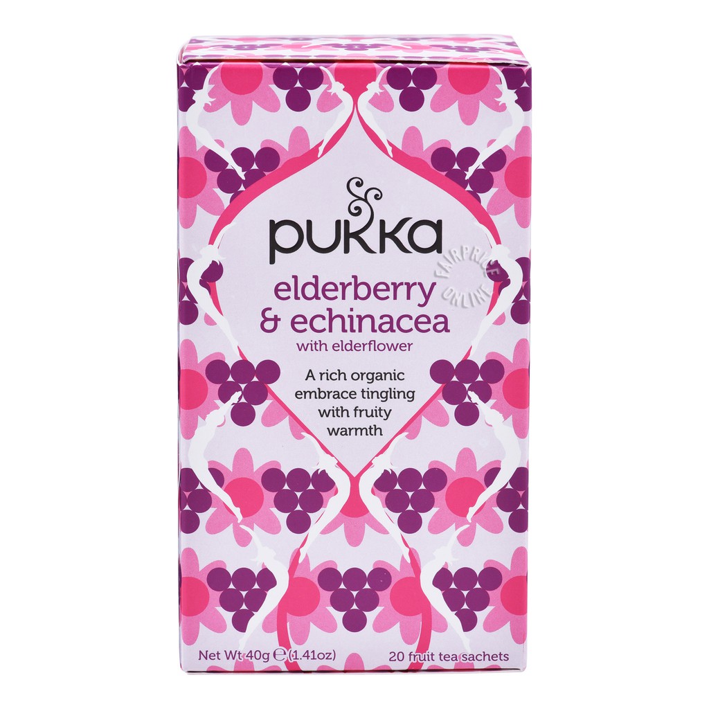 Pukka Elderberry Echinacea Organic Fruit Tea 20 X 2G UK Shopee