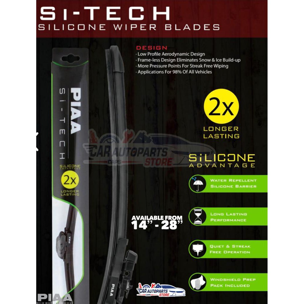 Piaa Si Tech Silicone Wiper Blade Available For Asian And European