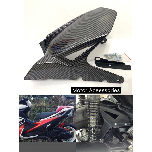 New Design Yamaha Nvx Aerox Inner Fender Hugger Rear Carbon