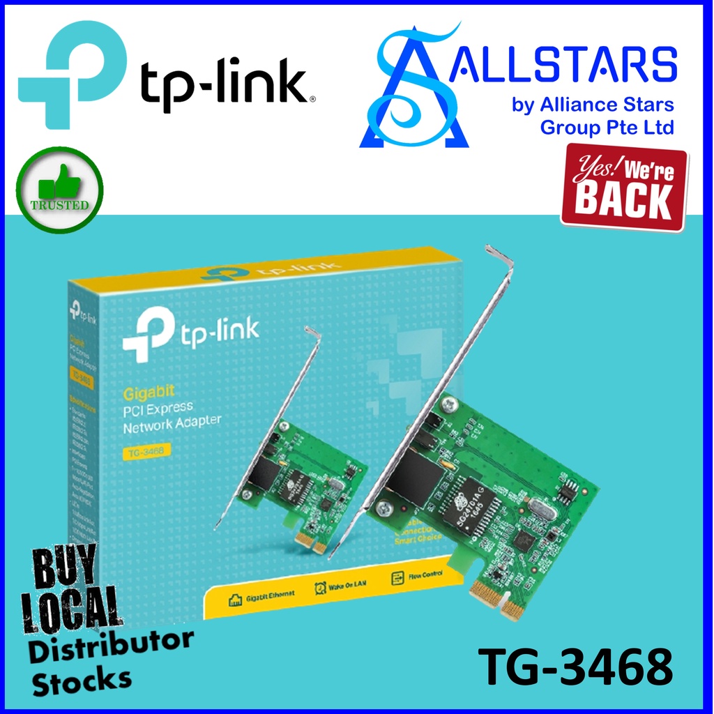 Tplink Tp Link Tg Gigabit Pci Express Network Adapter Warranty