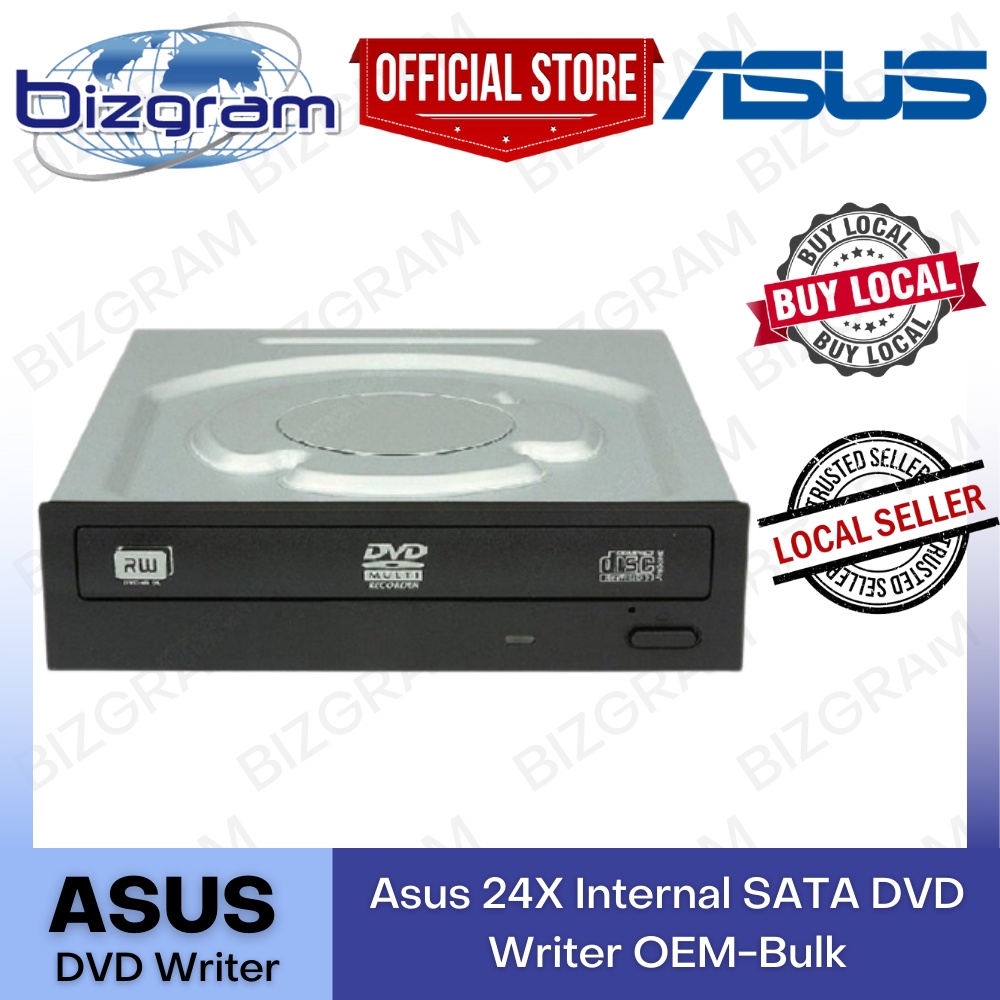 Asus 24X Internal SATA DVD Writer OEM Bulk Pack DRW 24D5MT DRW