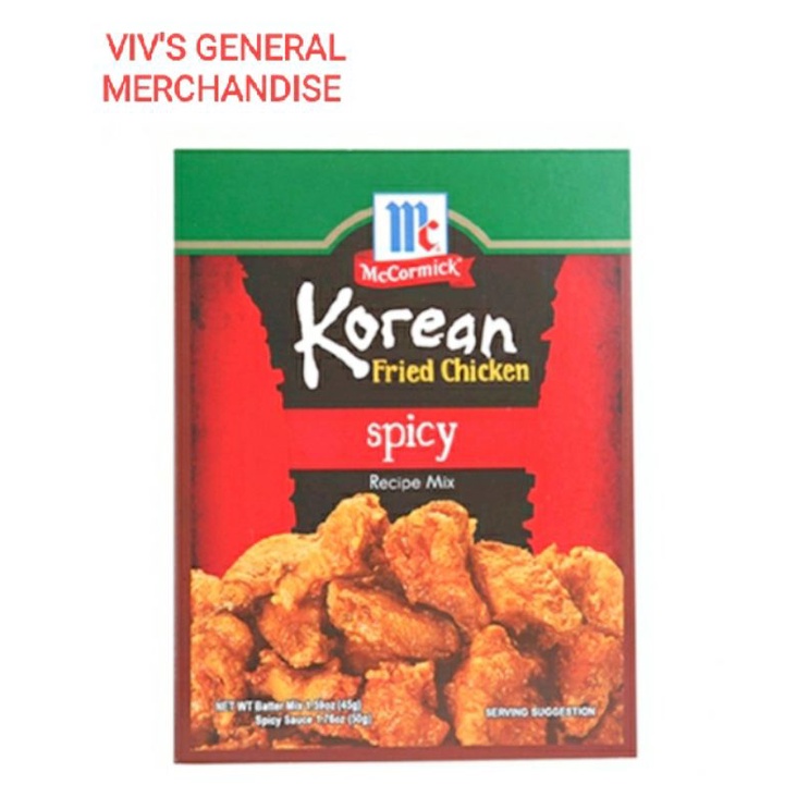 Mc Cormick Korean Fried Chicken Spicy Recipe Mix G Shopee Singapore