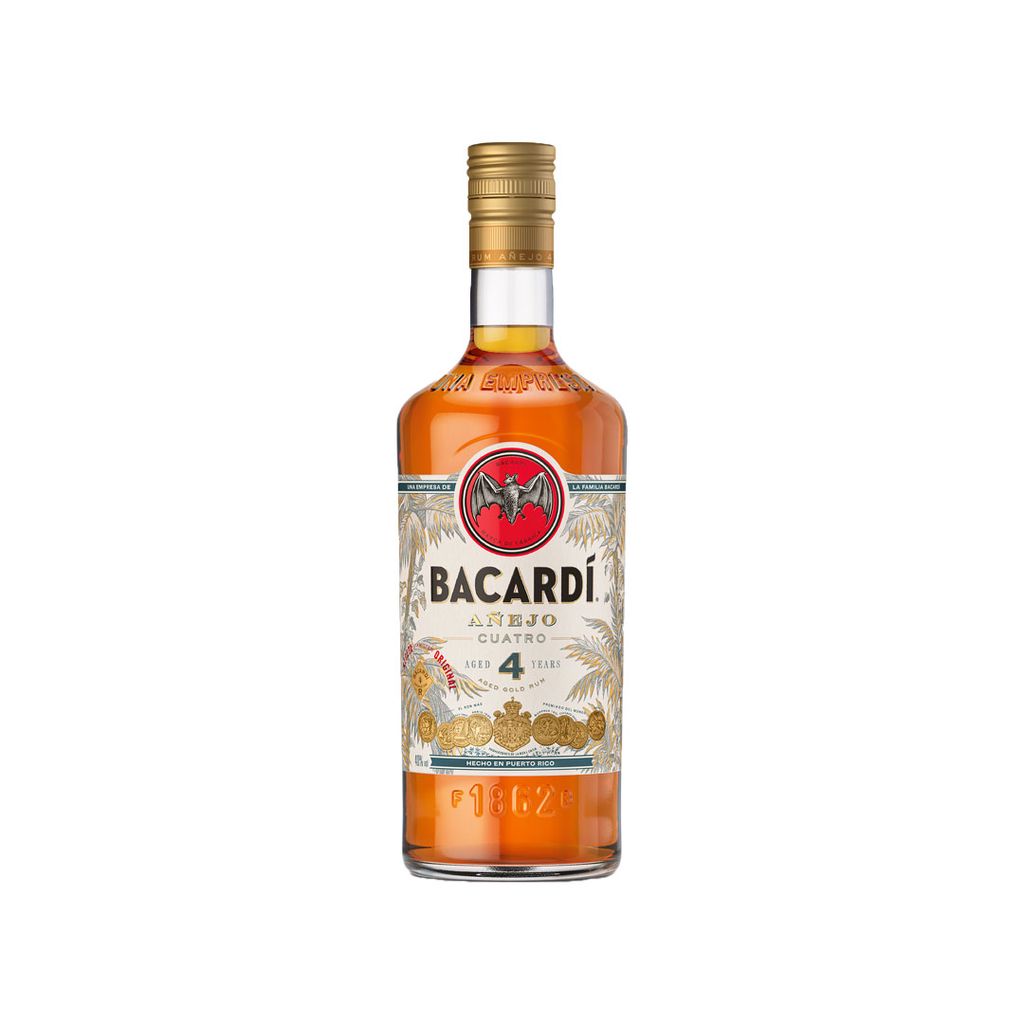 Bacardi Anejo Cuatro 4 Years Old Rum 700ml Shopee Singapore