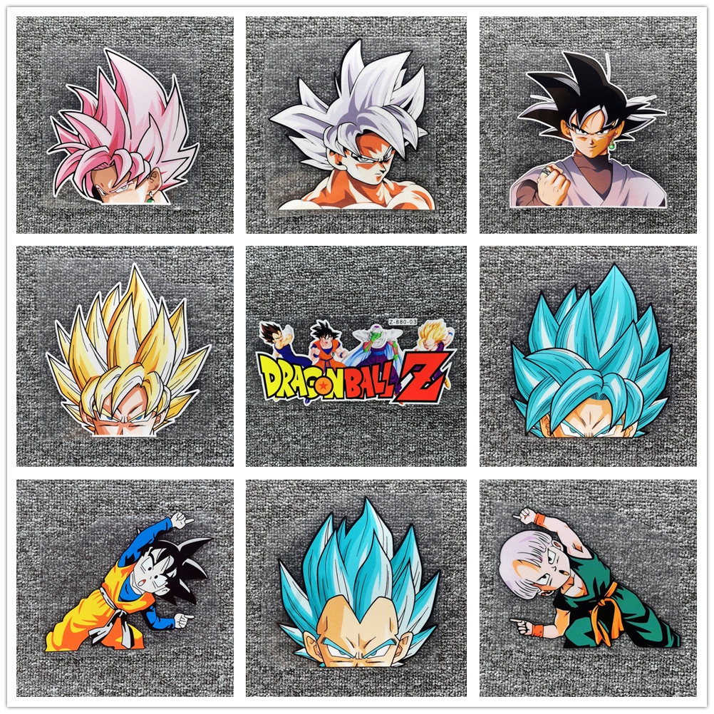 Car Stickers Dragon Ball Z Son Goku Vegeta Super Saiyan Anime