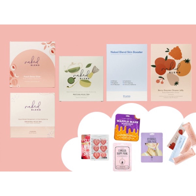 Naked Blend Milk Tea Detox Glow Matcha Milk Tea Beauty Sleep Booster