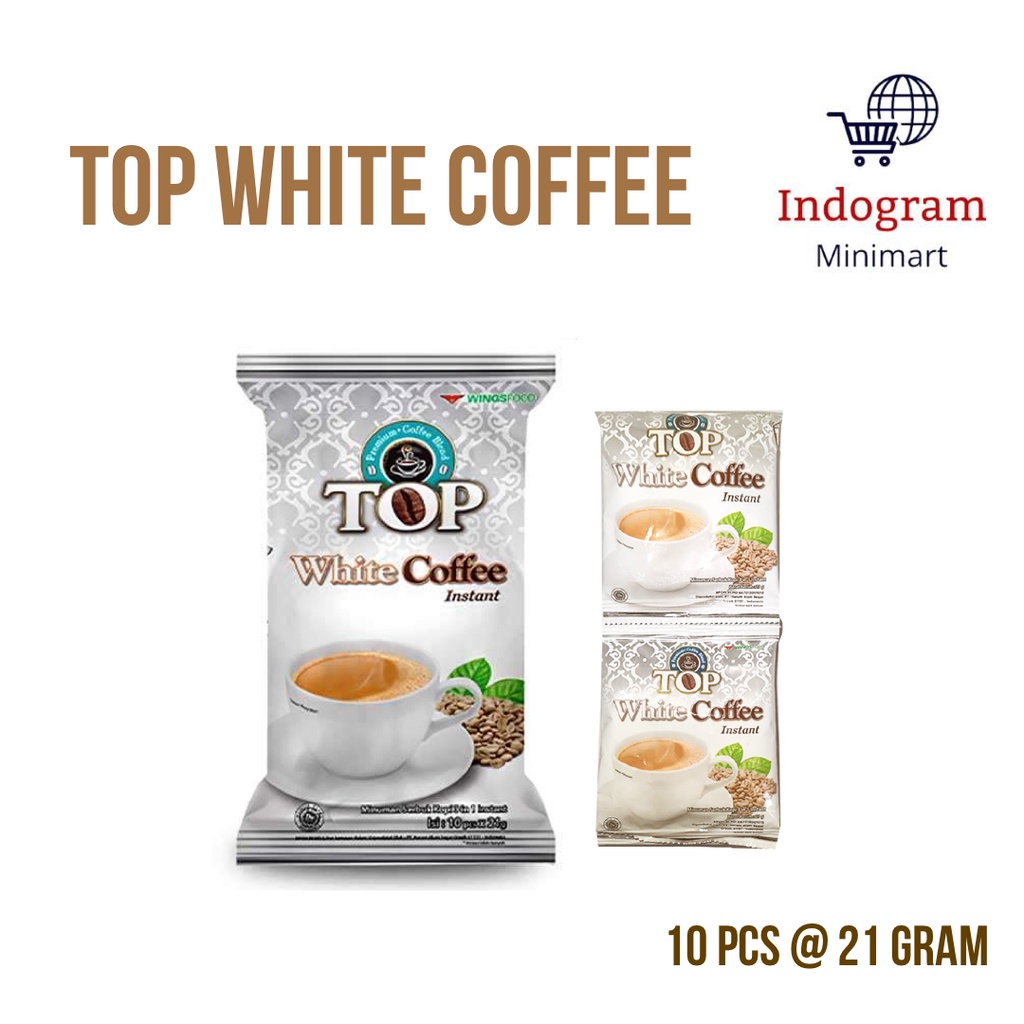 TOP White Coffee 10 Sachets 21 Gram Shopee Singapore