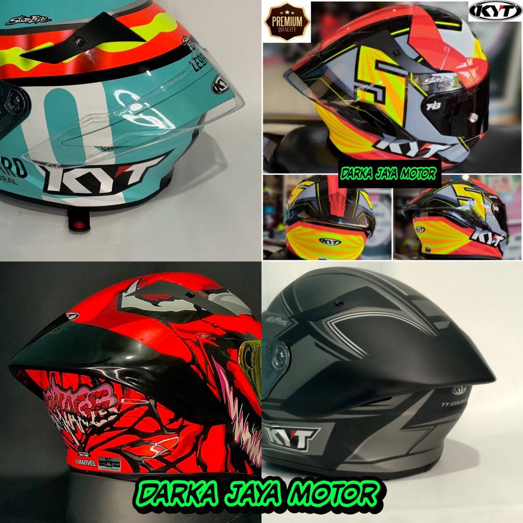 Kyt Tt Course 3D Helmet Spoiler PERSISI Kyt Tt Course Spoiler Shopee