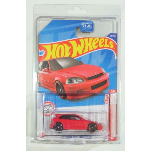 HOT WHEELS HONDA CIVIC TYPE R EK9 RED EDITION HONDA CIVIC EK9 RED