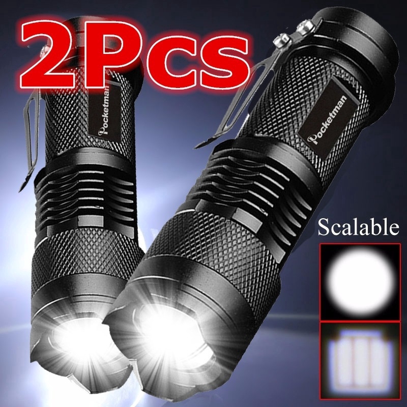 Pcs Cm Portable Clip Mini Pocket Led Flashlight Penlight Torch