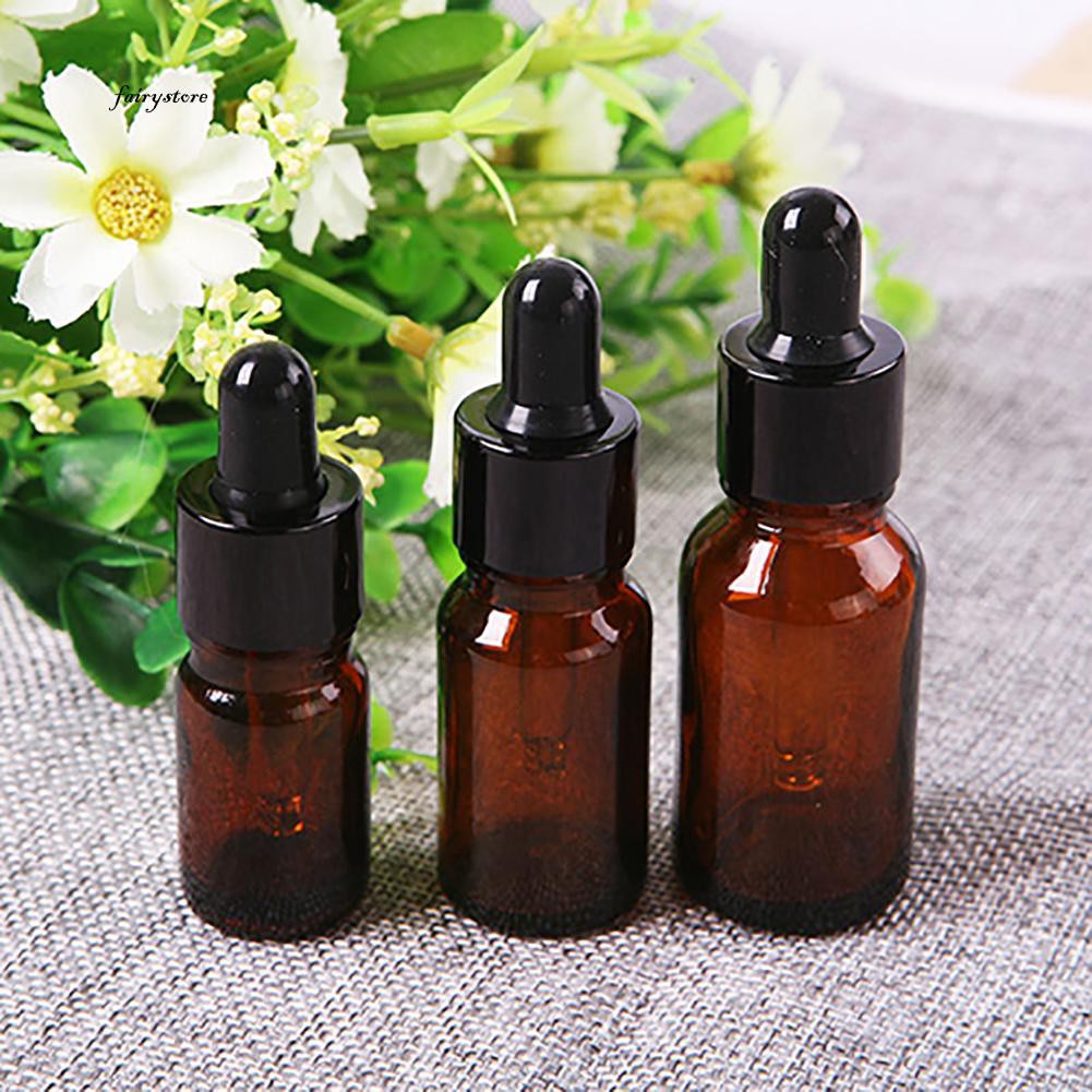 Fairy5ml 100ml Mini Amber Glass Liquid Reagent Pipette Bottle Eye