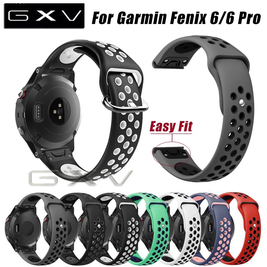 Mm Mm Sport Breathable Silicone Strap For Garmin Fenix Pro S