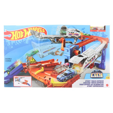 Hot Wheels City Stunt Train Express Track Set Original Mattel Shopee Singapore