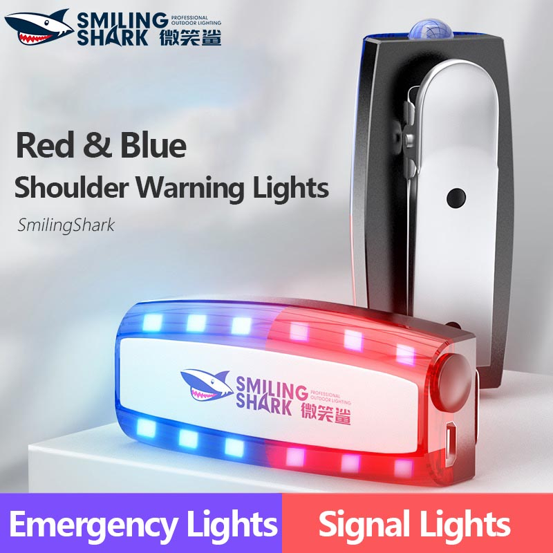 Smiling Shark Jd Shoulder Warning Lights Usb Rechargeable Shoulle