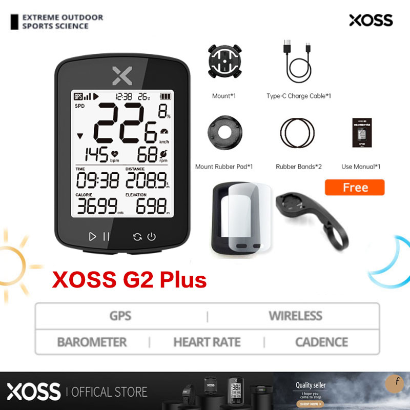 Xoss G Plus Bike Computer Wireless Gps Cycling Speedometer Road Mtb