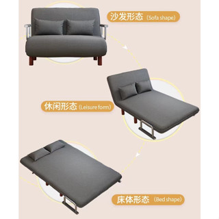 Folding Sofa Bed Dual Use Living Room Multi Function Lunch Break Couch